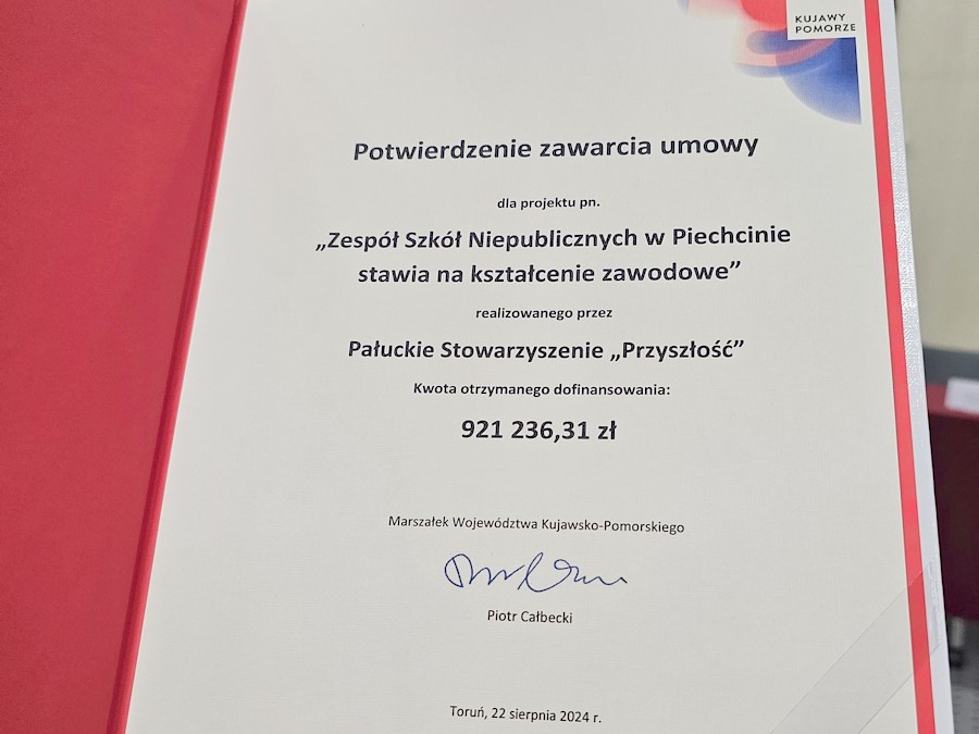 Stawiamy na kształcenie zawodowe - regulamin